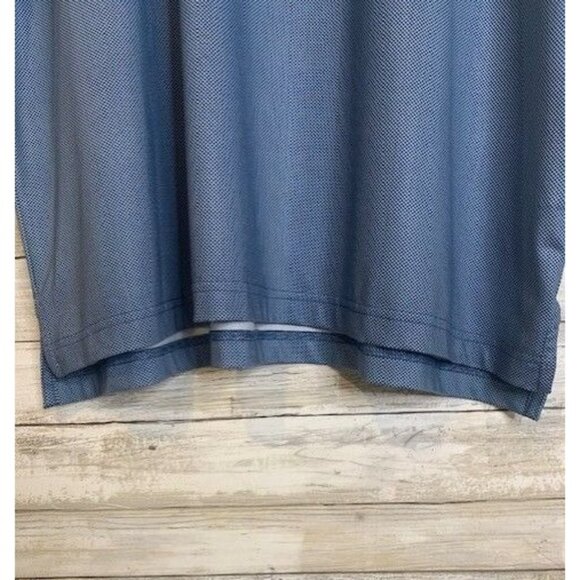 Callaway Mens Opti-Dri XL Polo Shirt Blue Striped Short Sleeve Golf Attire - Picture 4 of 8